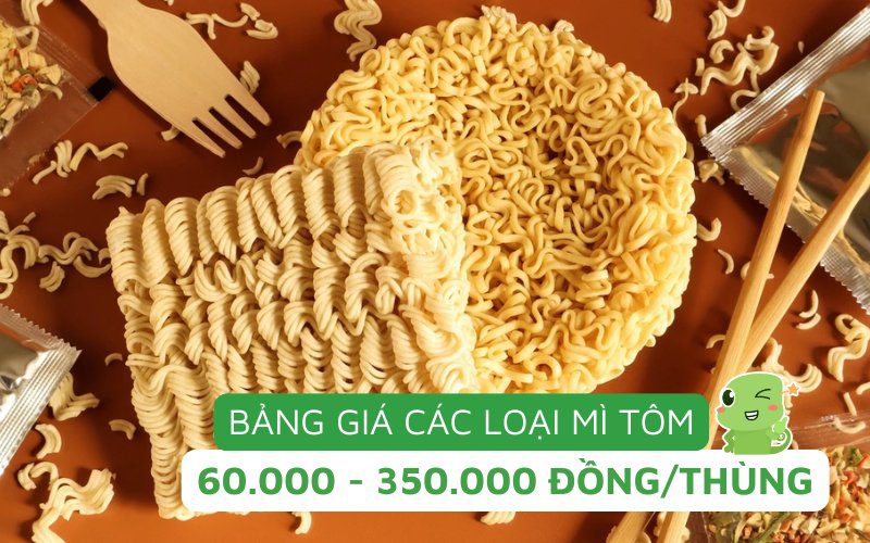 Cập nhật giá mì gói từ các thương hiệu phổ biến