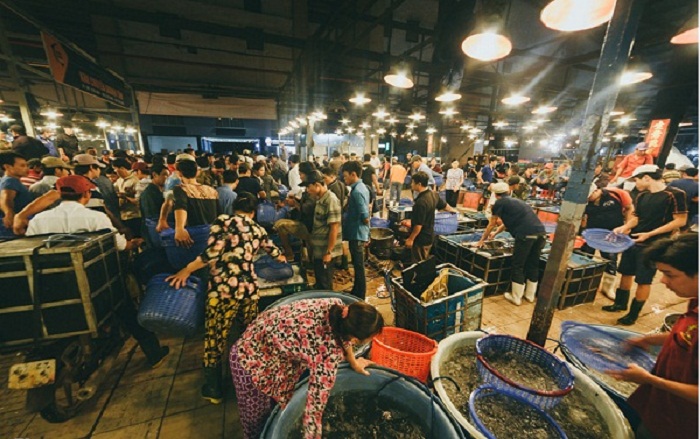 Chợ đầu mối hải sản quan 6