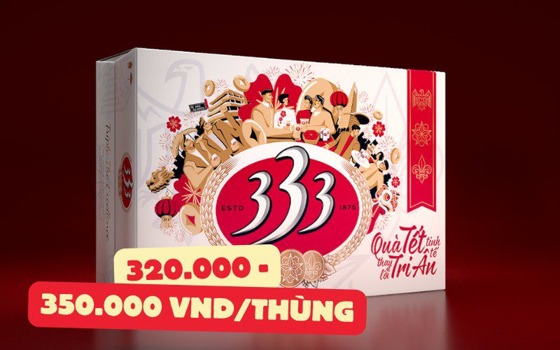 Giá bia ngày hôm nay dao động từ 320.000 đến 350.000 VND/thùng