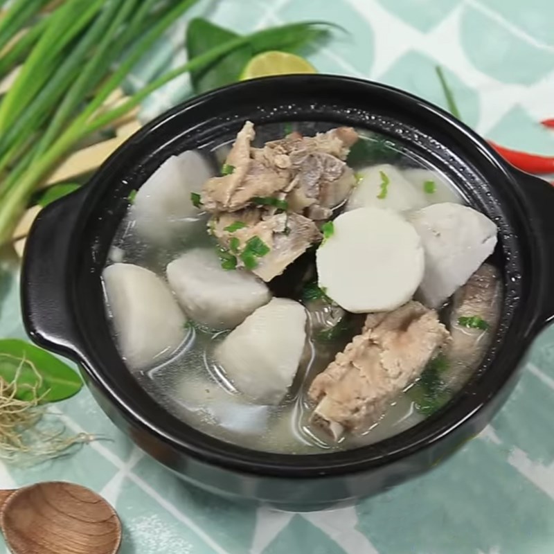 Cách nấu canh khoai môn hầm xương ngọt bùi dẻo ngon đơn giản tại nhà