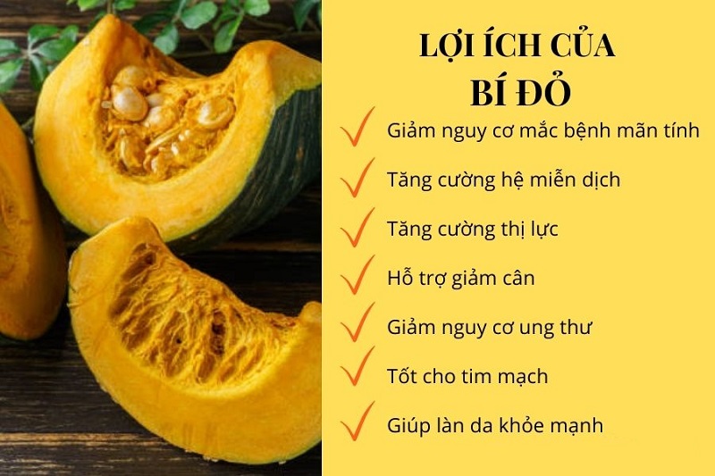 Bí ngô và 6 lợi ích sức khỏe không nên bỏ qua