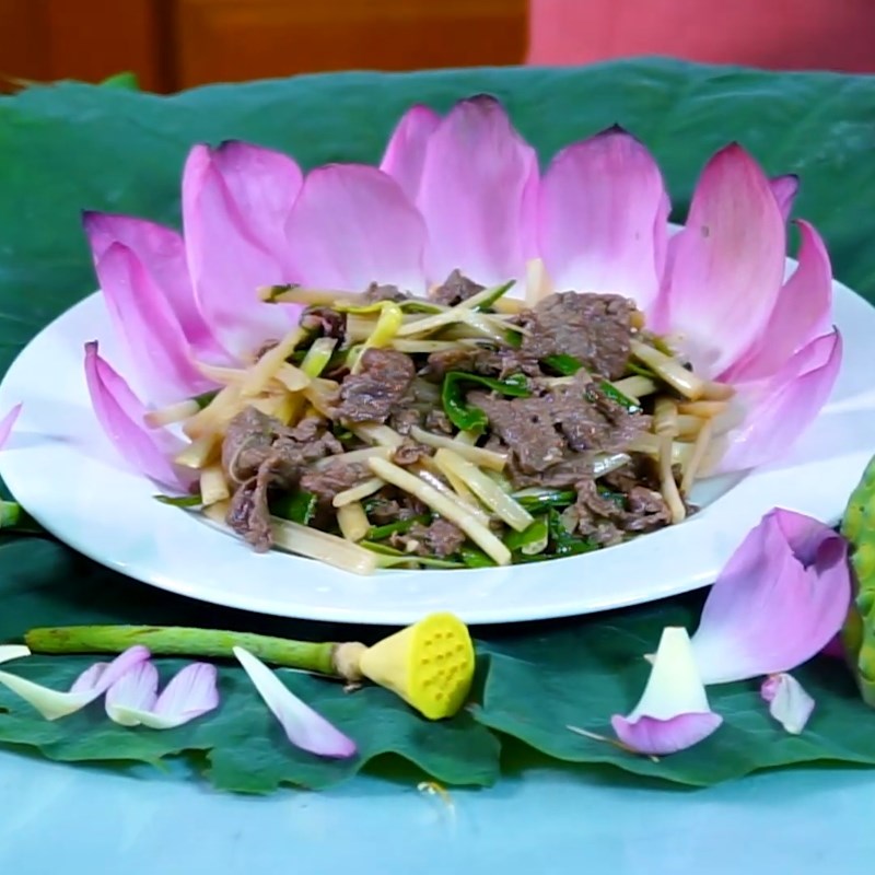 2 cách làm ngó sen xào thịt bò, món ăn thanh đạm cho ngày nắng nóng