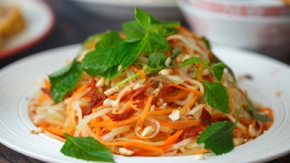 3 cách làm nộm đu đủ ngon, giòn đơn giản hấp dẫn lạ miệng