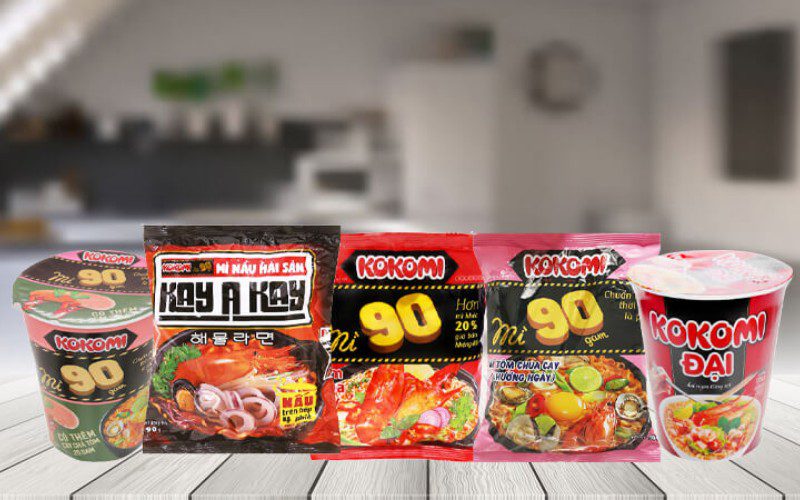 Sợi mì Kokomi đặc trưng bởi sự to, dai